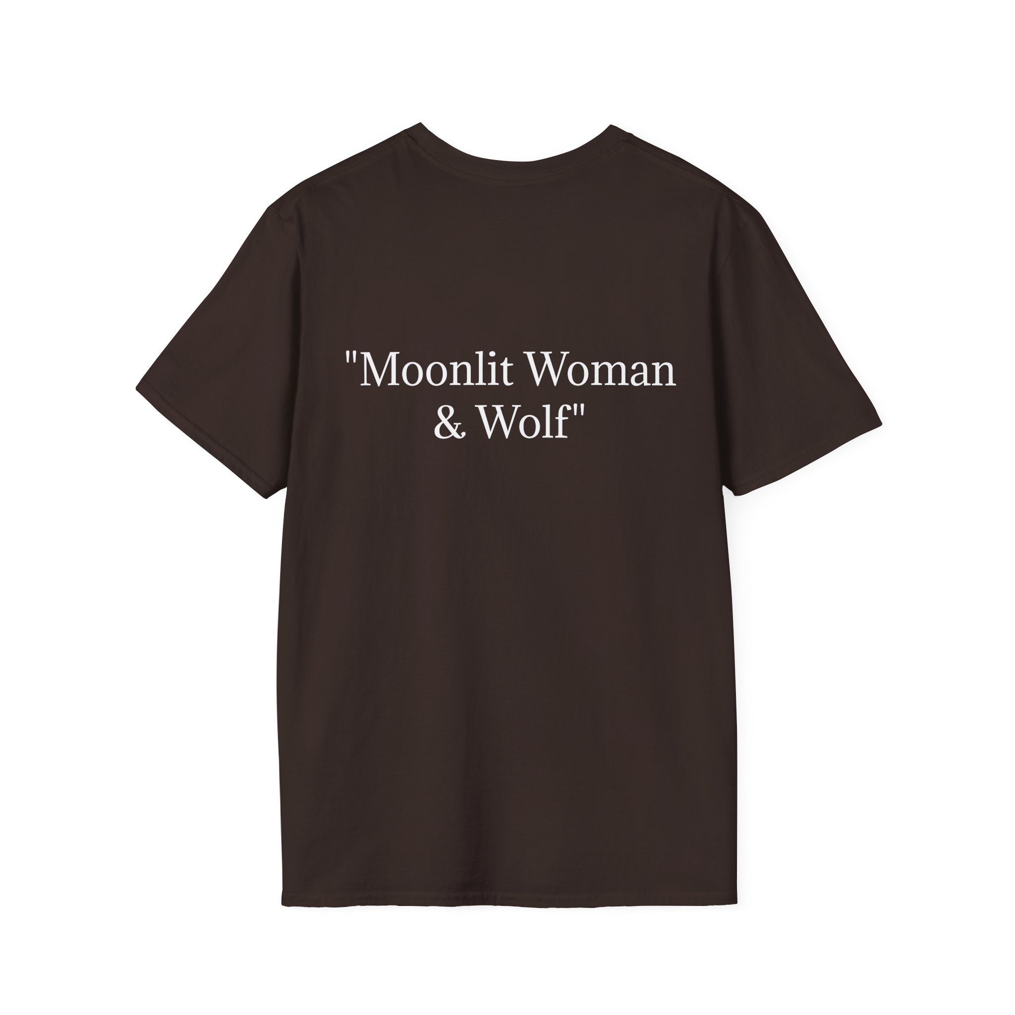 Moonlit Woman & Wolf | Unisex Softstyle T-Shirt