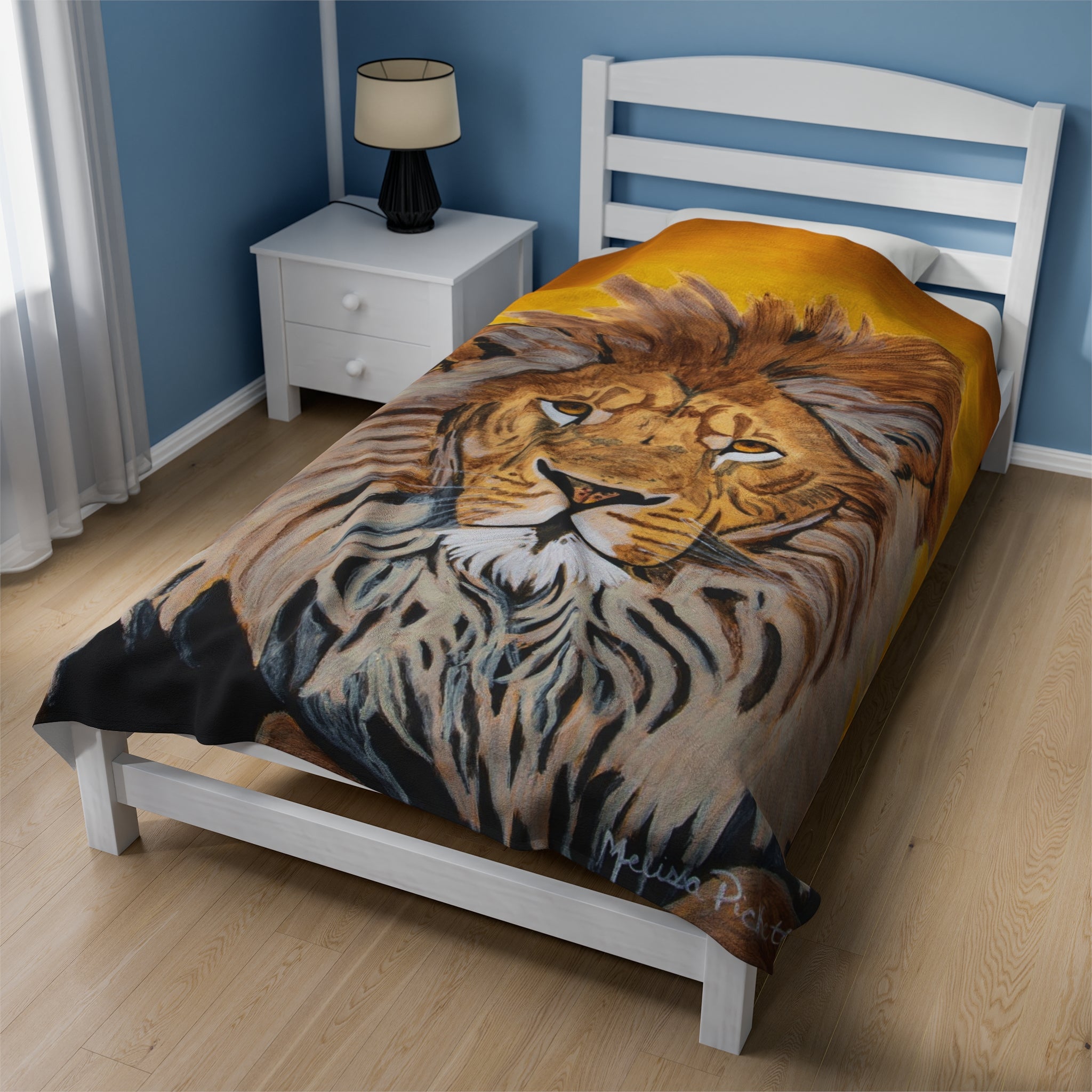 Lion | Velveteen Plush Blanket