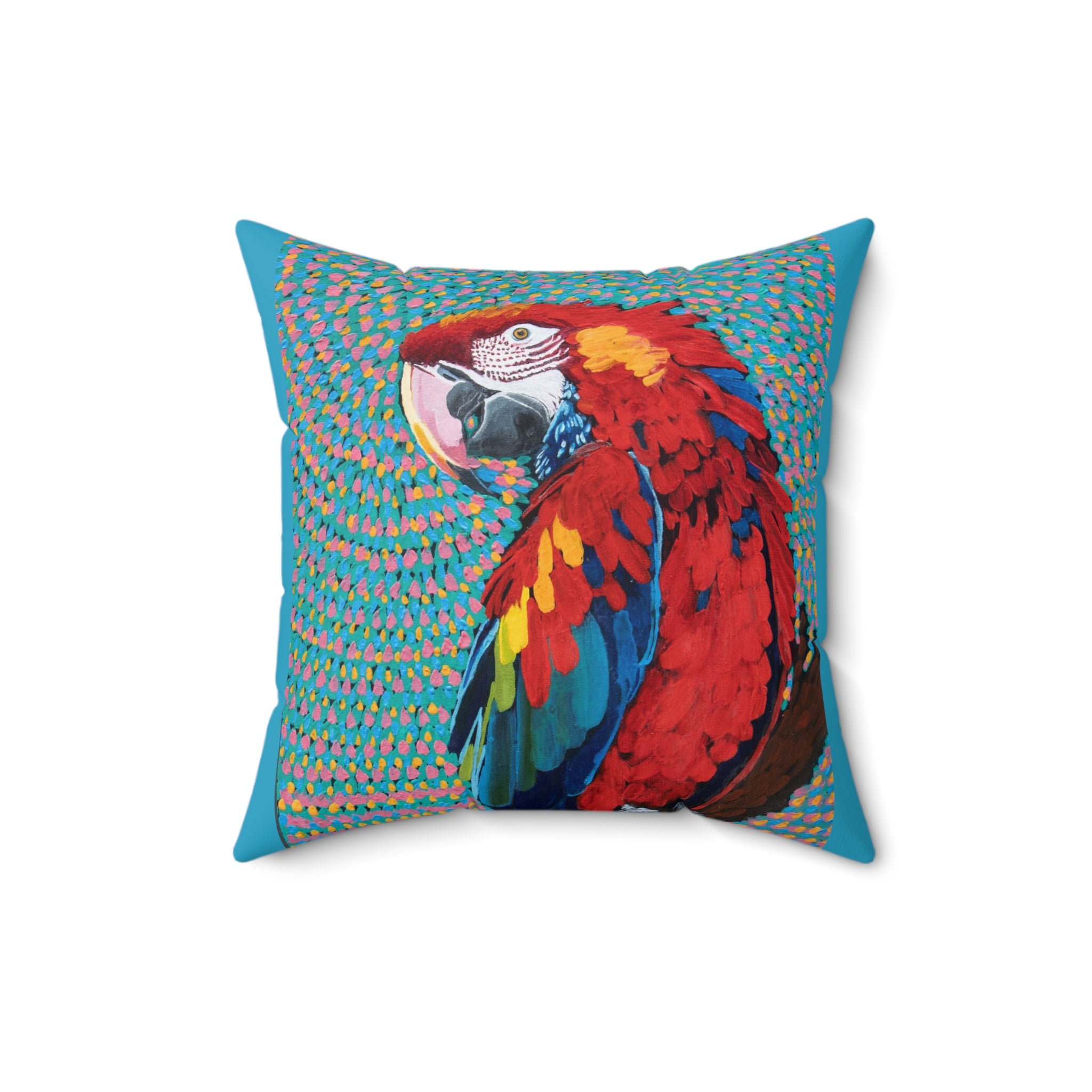 Scarlet Spiral | Spun Polyester Square Pillow