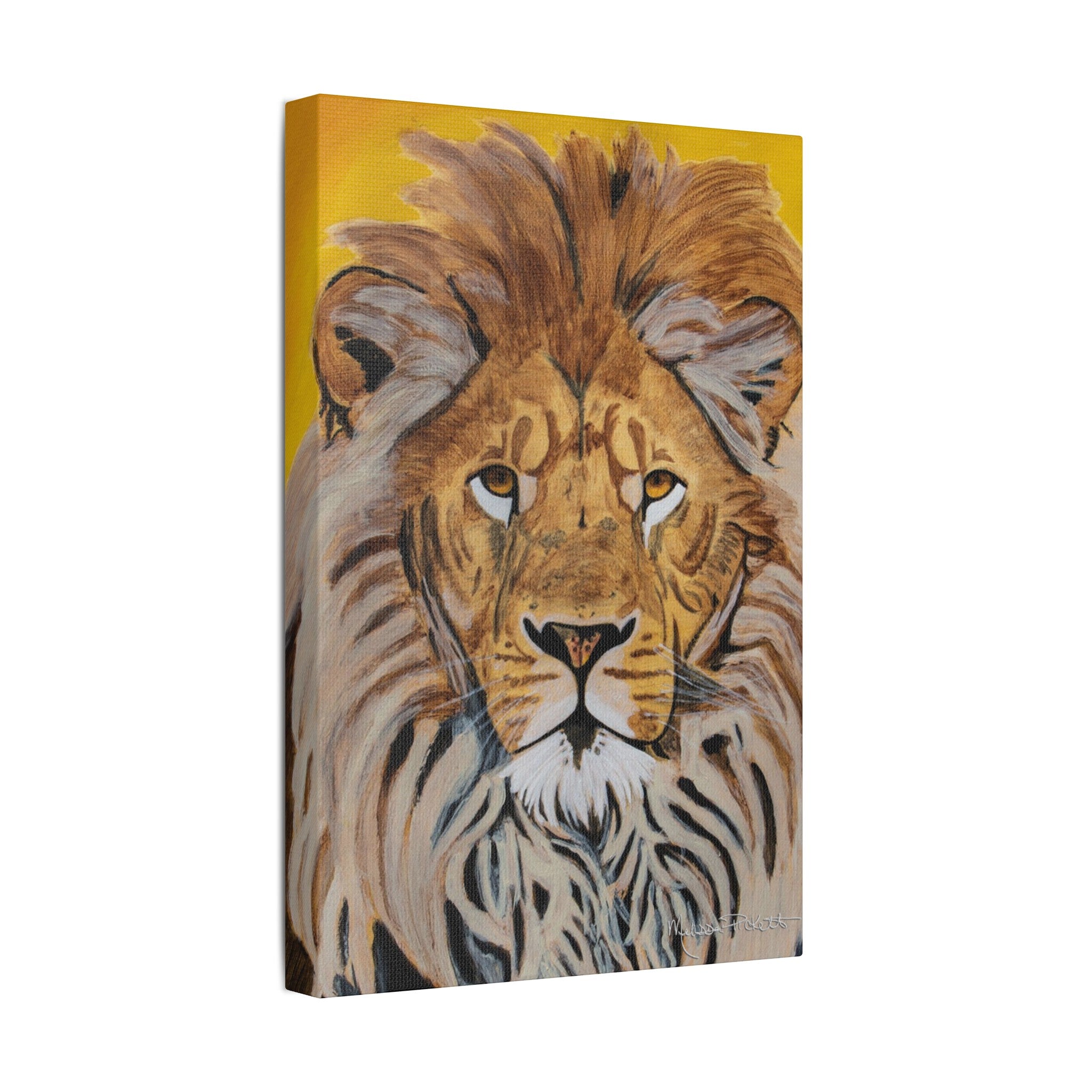 Lion | Satin Canvas, Stretched