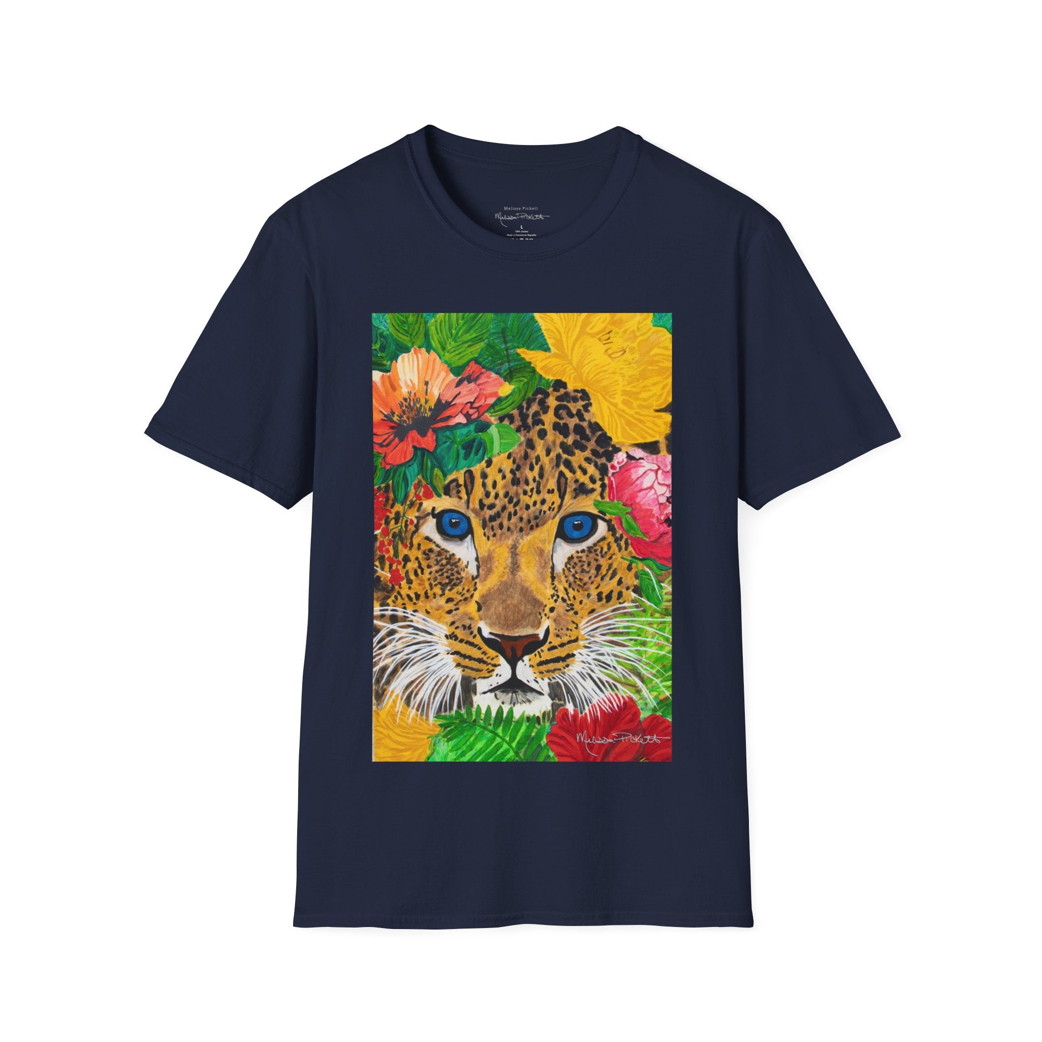 Jaguar & Flowers | Unisex Softstyle T-Shirt