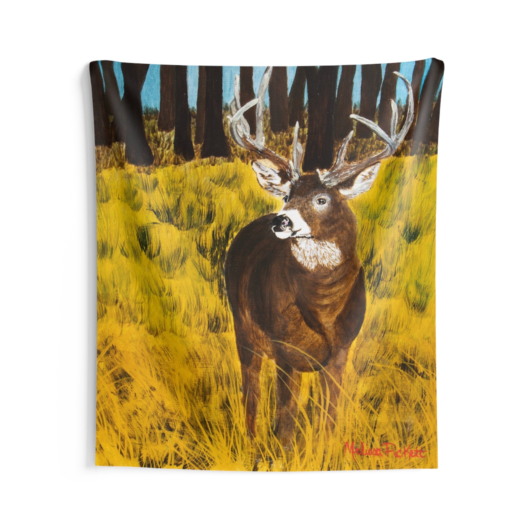 Deer in Clearing | Indoor Wall Tapestries