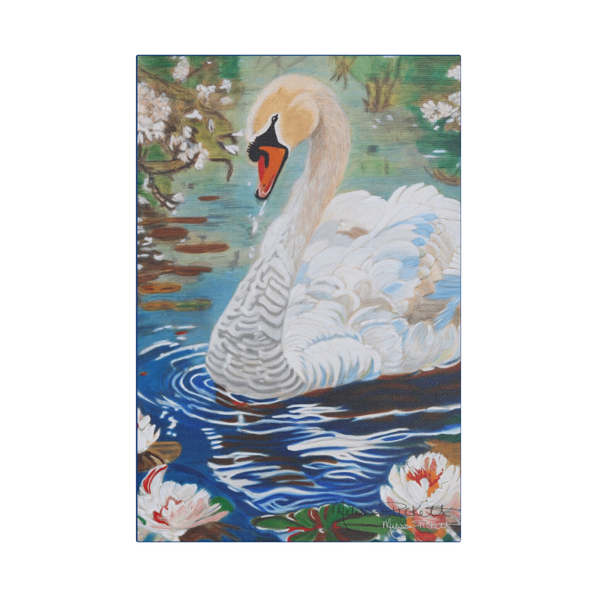 The Swan | Satin Canvas, Stretched
