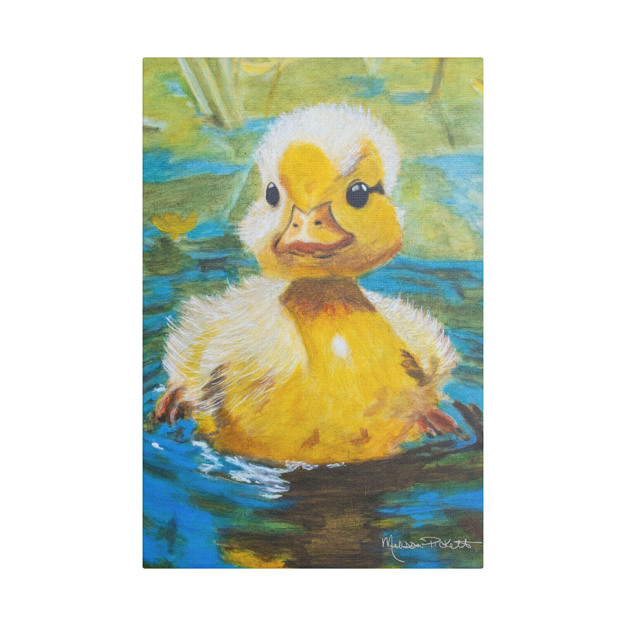 Waddles | Satin Canvas, Stretched