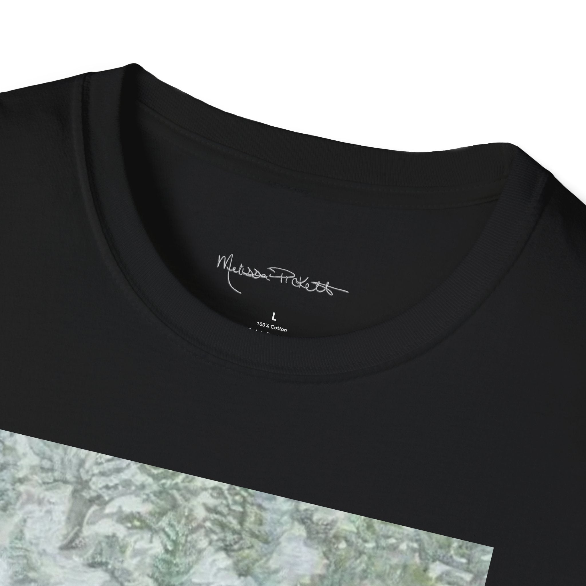 Woman & Snow Leopard | Unisex Softstyle T-Shirt
