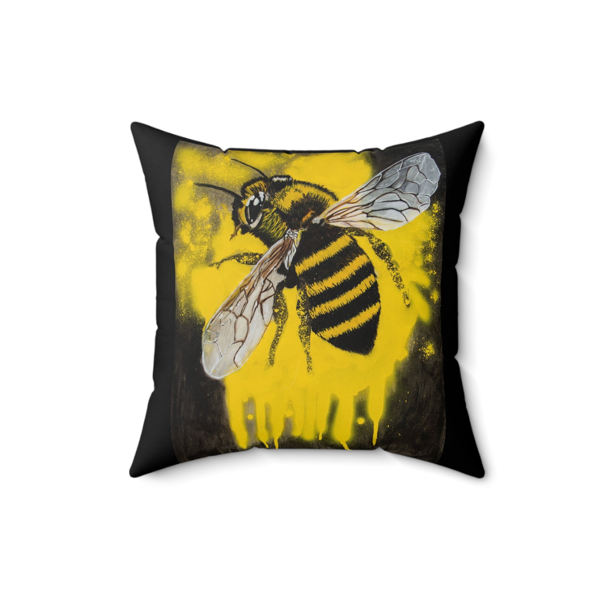 Bee on Pollen | Spun Polyester Square Pillow