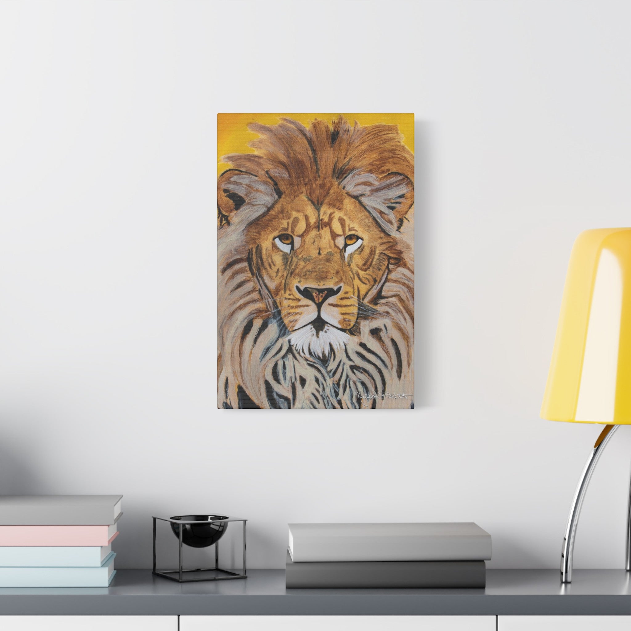 Lion | Satin Canvas, Stretched